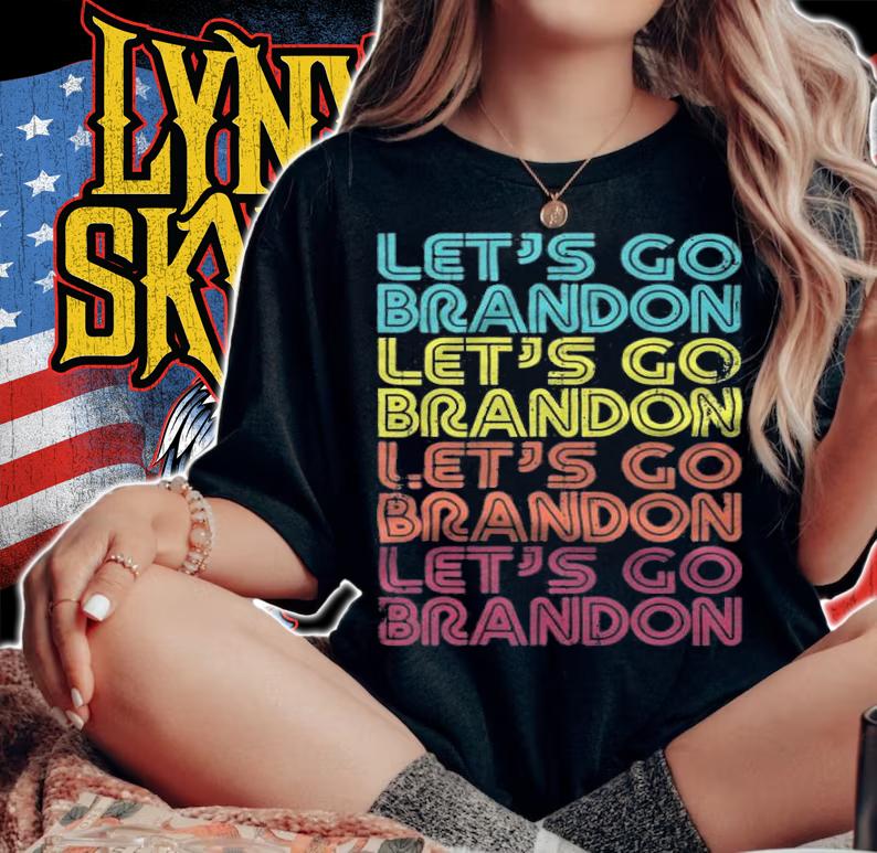 Let's Go Brandon Fjb, Republican, Brandon Flag, Impeach President T-Shirt woman shirt