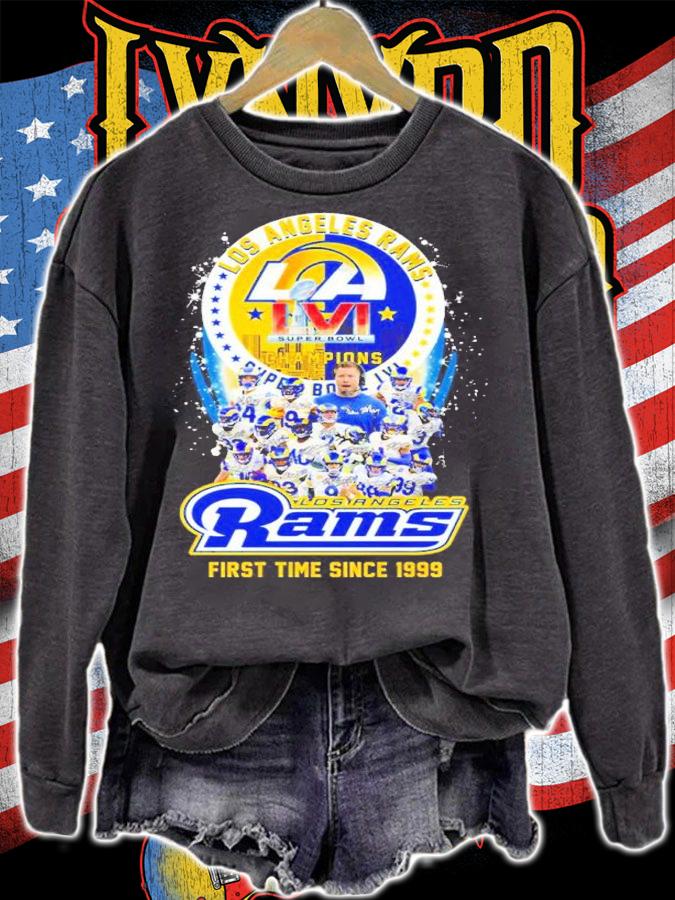 Los Angeles Rams LVI Super Bowl 2022 Champions First Time Since 1999 Signatures Shirt sweatshirt
