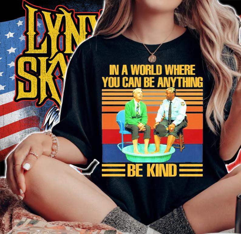 Mr Rogers Gay Police In A World Where You Can Be Anything Be Kind Vintage Shirt woman shirt