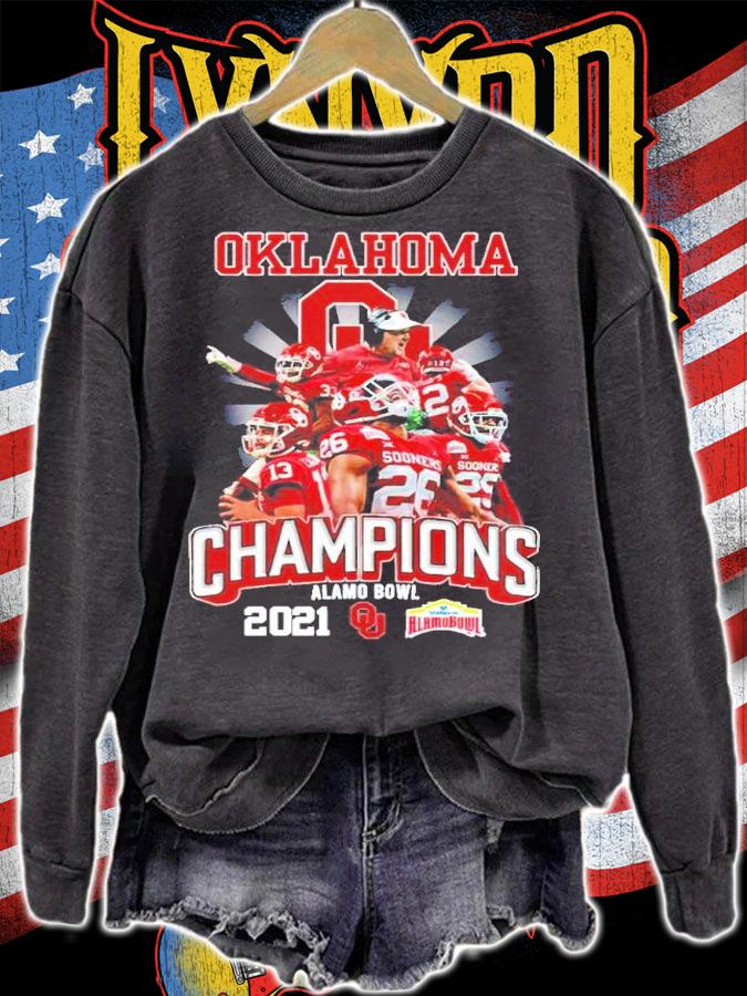 Oklahoma Sooners champions alamo bowl 2021 shirt sweatshirt
