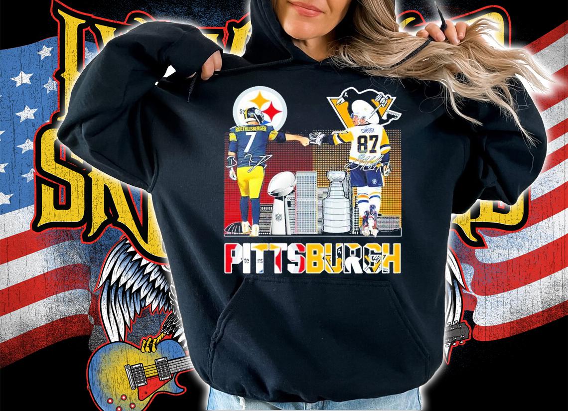 Pittsburgh Steelers Ben Roethlisberger Vs Sidney Crosby Signatures Shirt hoodie