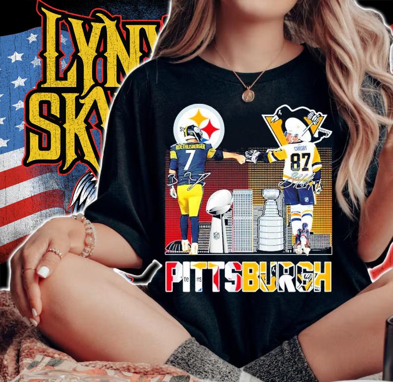 Pittsburgh Steelers Ben Roethlisberger Vs Sidney Crosby Signatures Shirt woman shirt