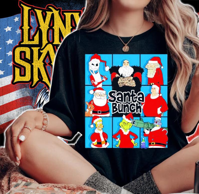 The Santa Bunch Christmas Shirt woman shirt
