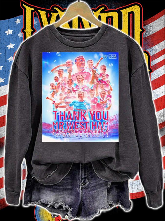 West Ham United thank you Mr West Ham Mark Noble T-Shirt sweatshirt
