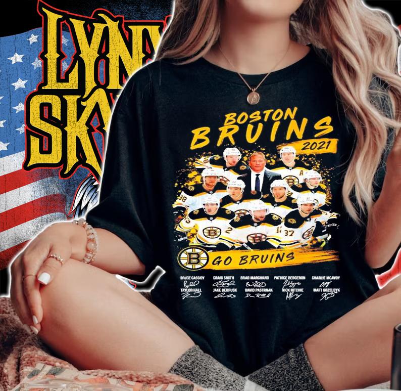 Boston Bruins 2021 Go Bruins signatures shirt woman shirt