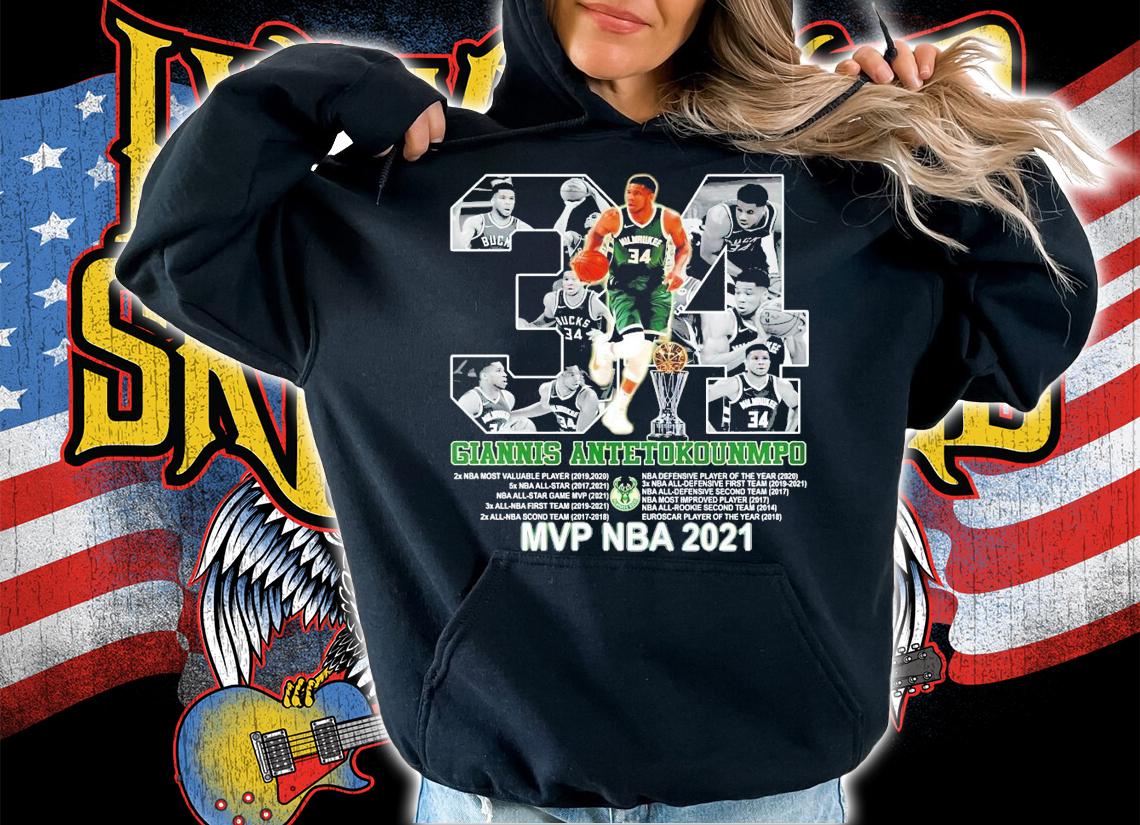 Giannis Antetokounmpo MVP NBA 2021 shirt