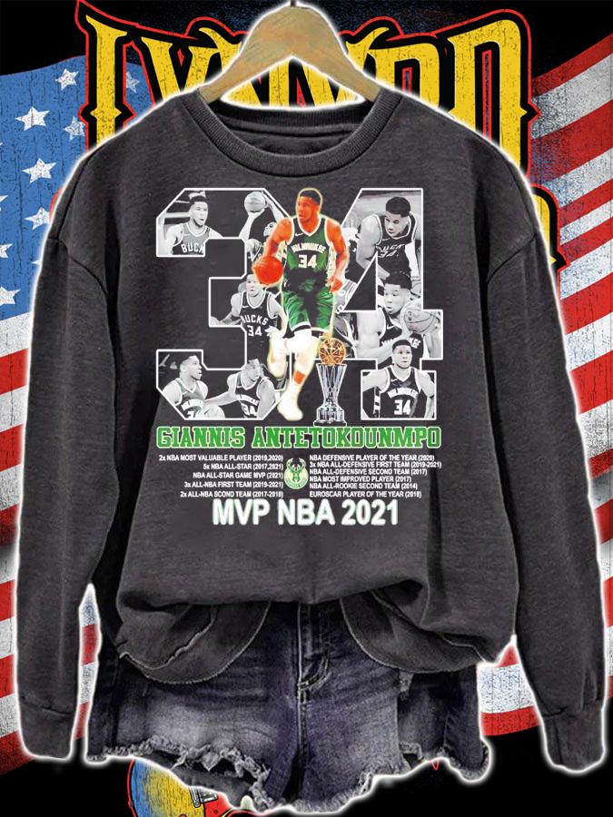 Giannis Antetokounmpo MVP NBA 2021 shirt
