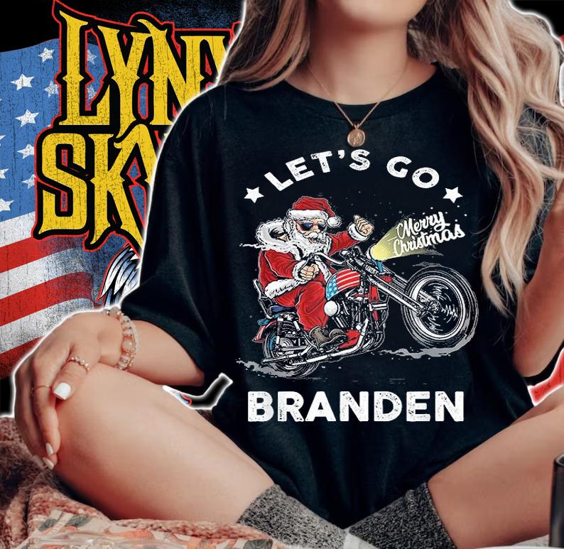 Let's Go Branson Brandon Funny Christmas Sarcastic Chant T-Shirt