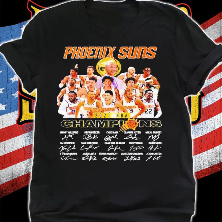 Phoenix Suns 2021 NBA Champions all signature T-shirts, hoodie and sweatshirt shirt
