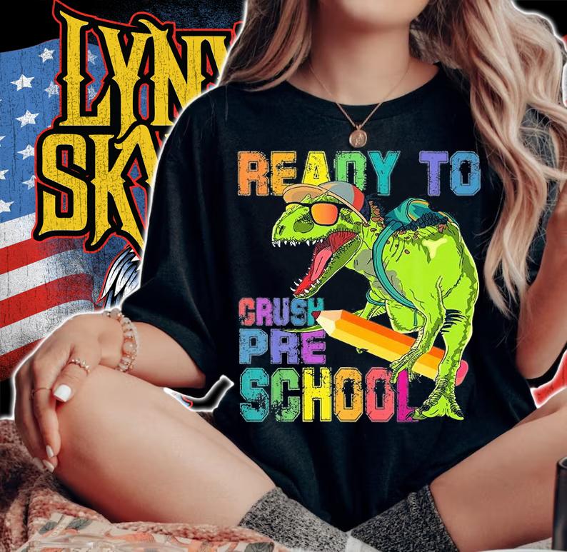 Ready To Crush Preschool Dinosaur T Rex Back To School T-Shirt