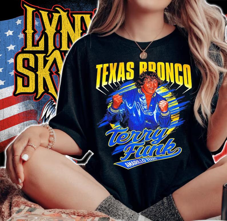 Terry Funk Texas Bronco 1981 shirt