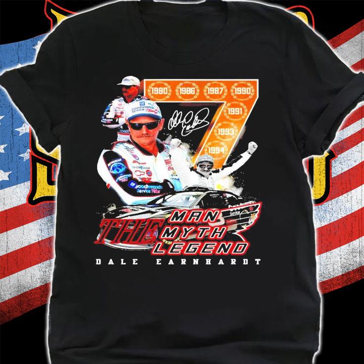 The Man Myth Legend Dale Earnhardt signature t-shirt