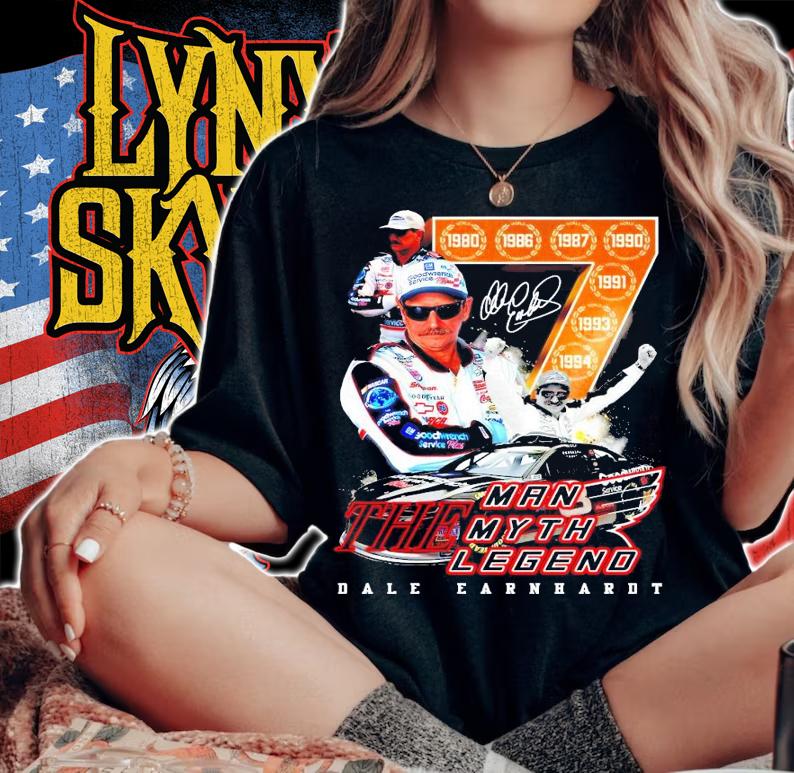 The Man Myth Legend Dale Earnhardt signature t-shirt