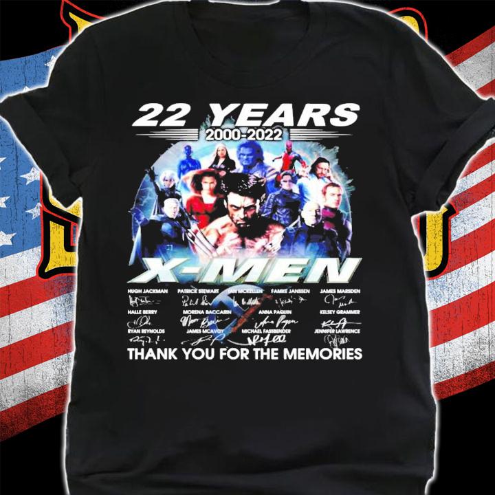 22 years 2000-2022 X Men signatures shirt shirt