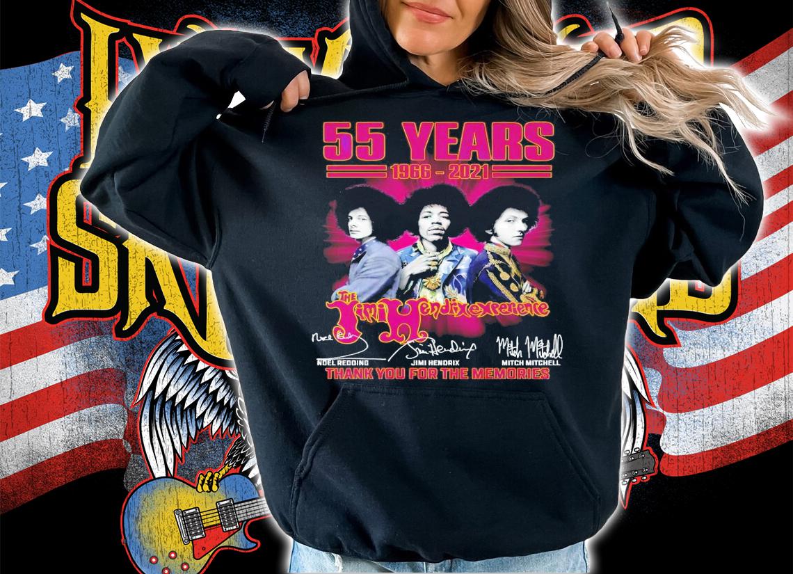 55 years 1966-2021 The Jimi Hndexexearience signatures shirt