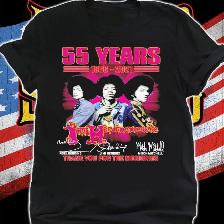 55 years 1966-2021 The Jimi Hndexexearience signatures shirt