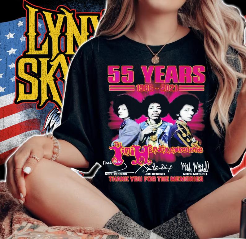55 years 1966-2021 The Jimi Hndexexearience signatures shirt