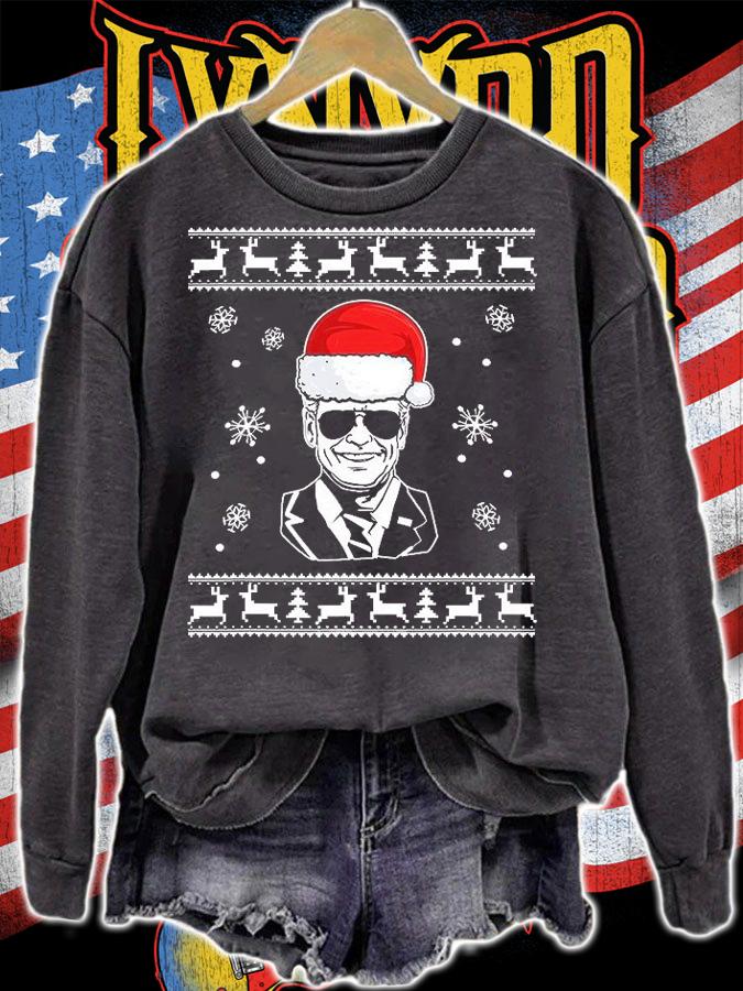 Joe Biden Christmas Joe Biden 2021 Ugly Men Women T-Shirt sweatshirt