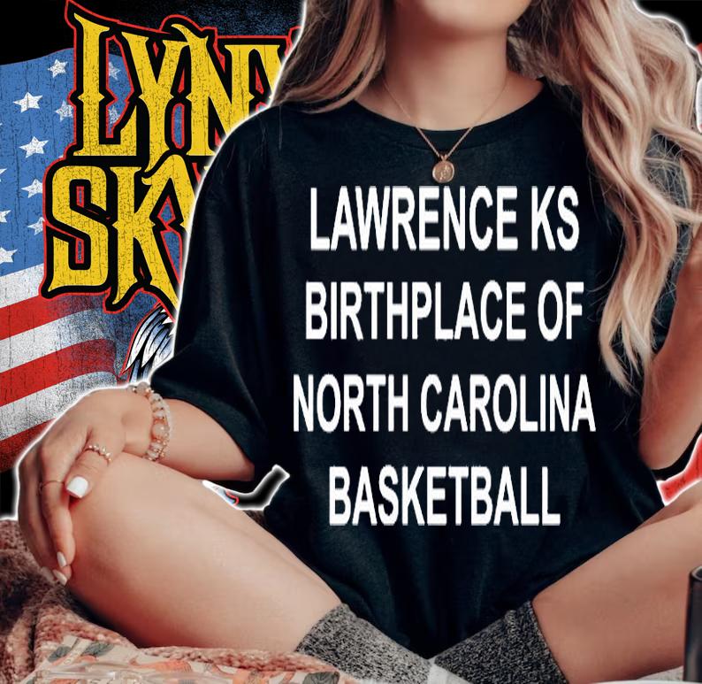 Lawrence Ks Birthplace Of North Carolina Basketball T-Shirt woman shirt