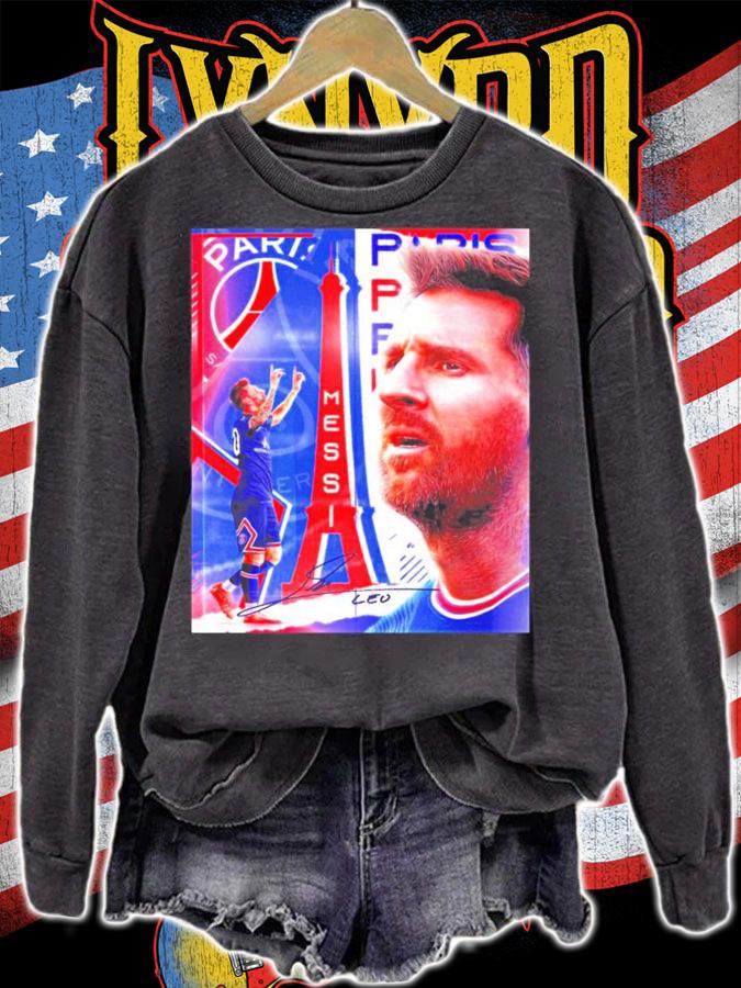 Paris Saint Main Lionel Messi signature shirt sweatshirt