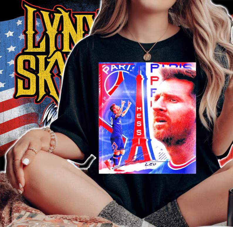 Paris Saint Main Lionel Messi signature shirt woman shirt