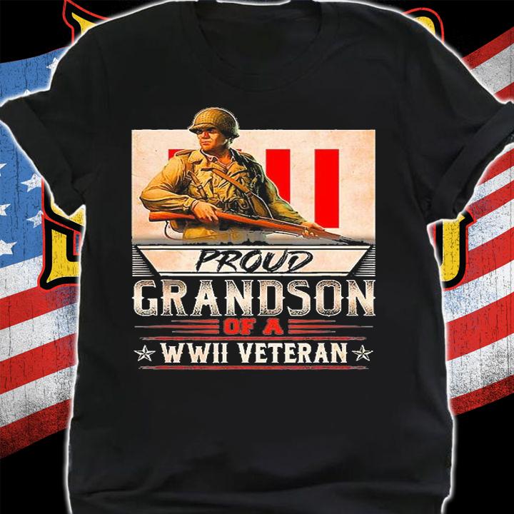 Proud Grandson Of A WWII Veteran T-Shirt shirt