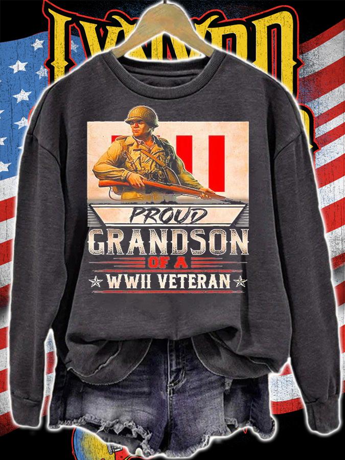 Proud Grandson Of A WWII Veteran T-Shirt sweatshirt