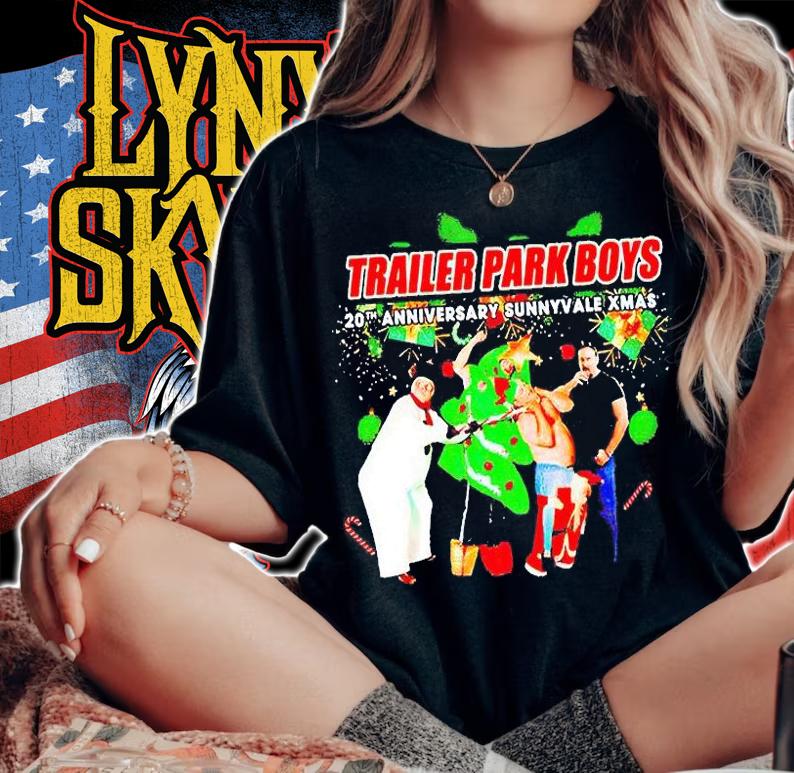 Trailer Park Boys 20th Anniversary sunnyvale Xmas T-shirt t-shirt woman shirt
