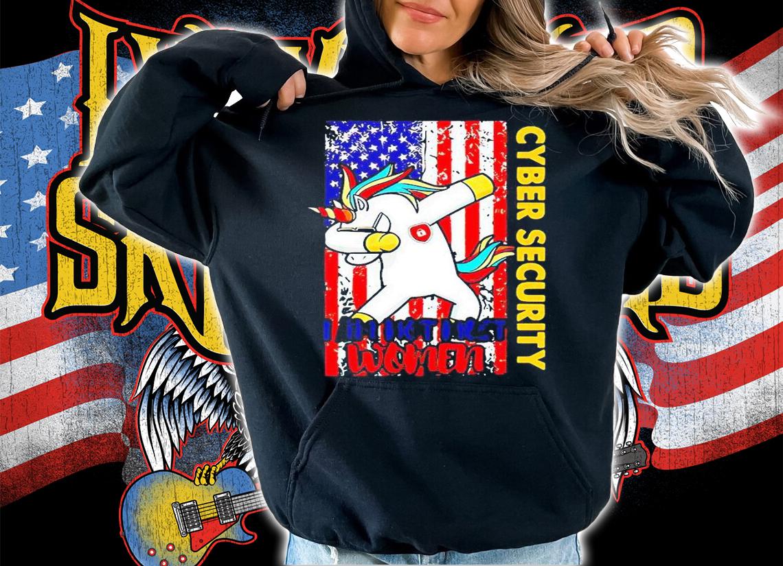 Unicorn cyber security it analyst certified tech security T-shirt