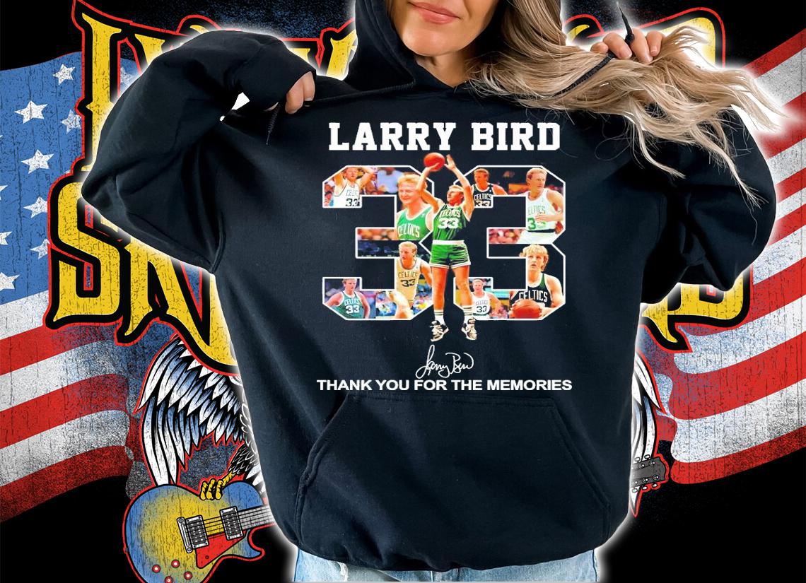 Larry Bird Milwaukee Buck signature shirt hoodie