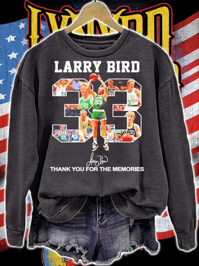 Larry Bird Milwaukee Buck signature shirt sweatshirt