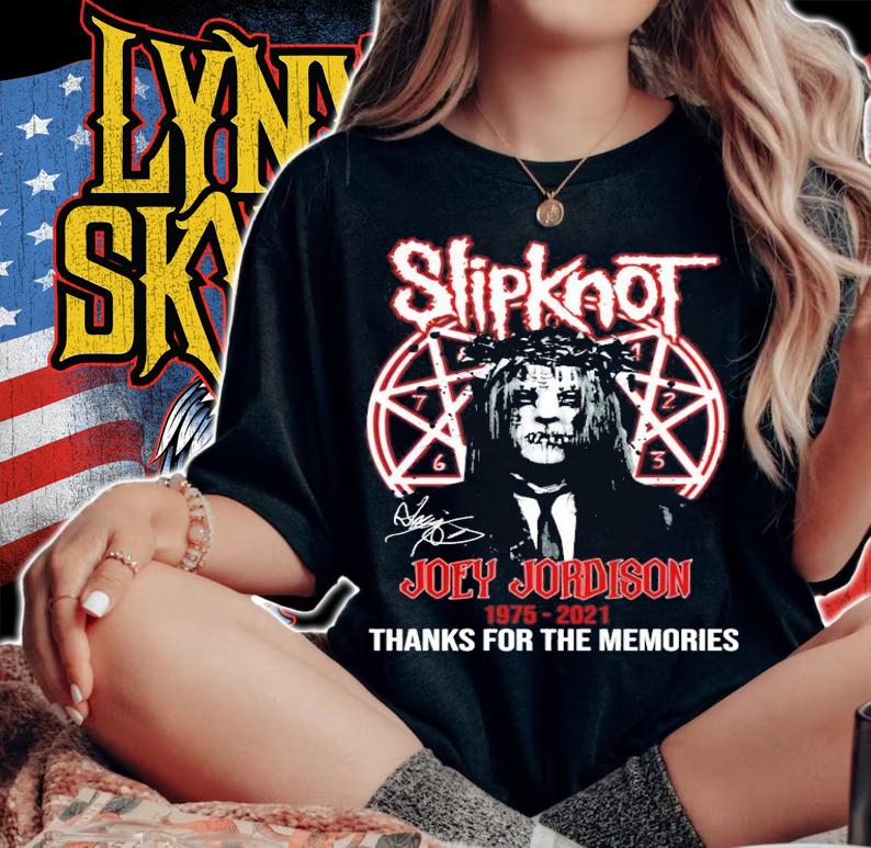 Slipknot Joey Jordison 1975-2021 signature thanks for the memories shirt woman shirt