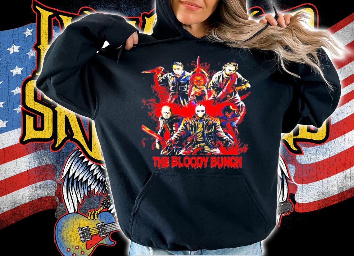 The Bloody Bunch Horror Characters Halloween shirt hoodie