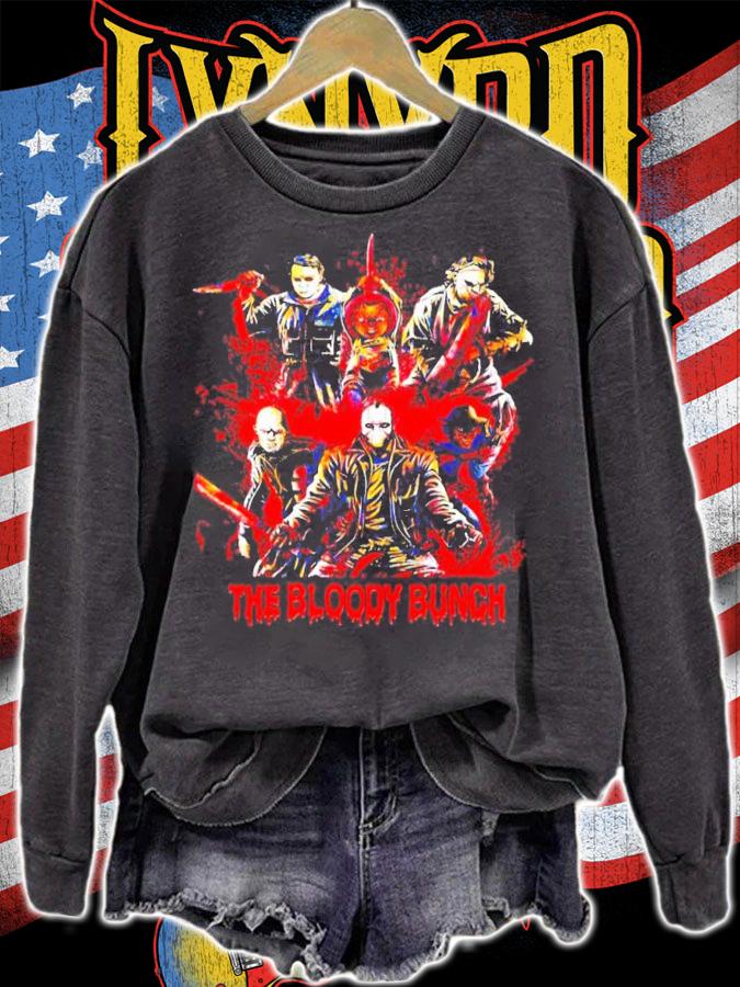 The Bloody Bunch Horror Characters Halloween shirt sweatshirt