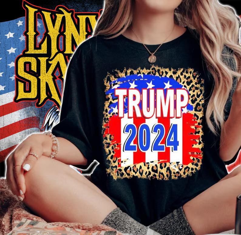 Trump 2024 American Flag shirt