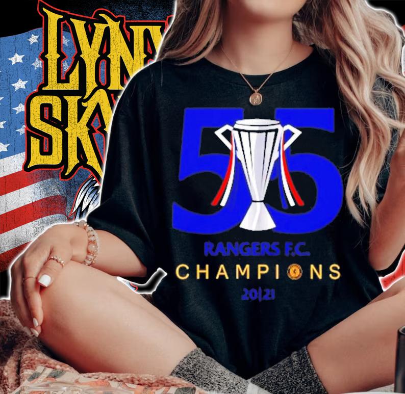 55 Rangers FC Champions 2021 shirt