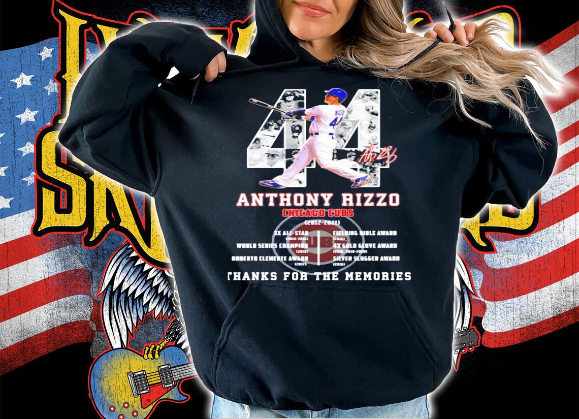 Anthony Rizzo Chicago Cubs 2012-2021 signature shirt hoodie