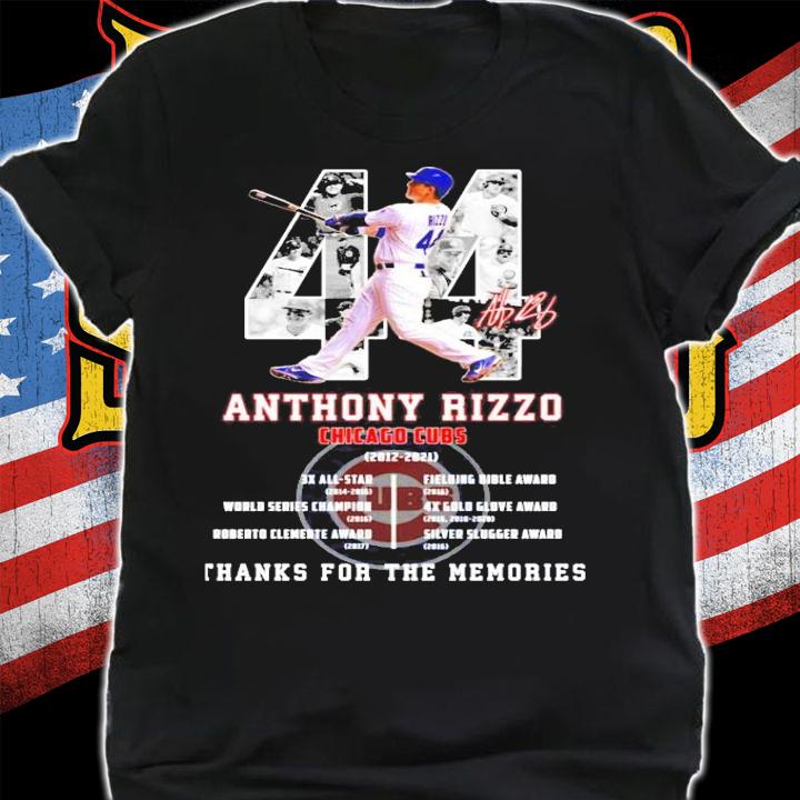 Anthony Rizzo Chicago Cubs 2012-2021 signature shirt shirt