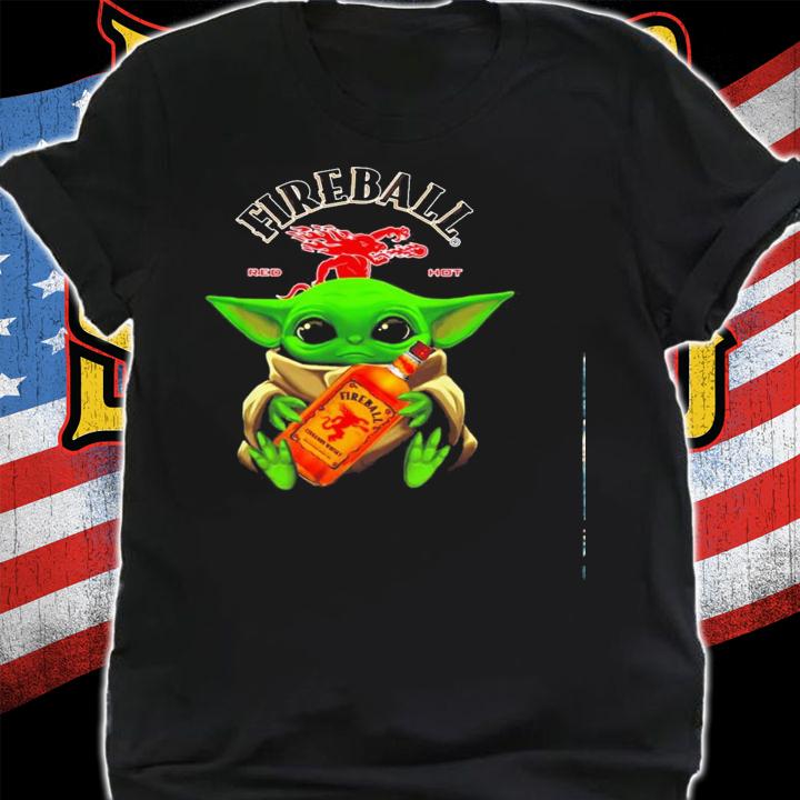 Baby Yoda Hug Fireball Whisky Shirt.Jpg shirt