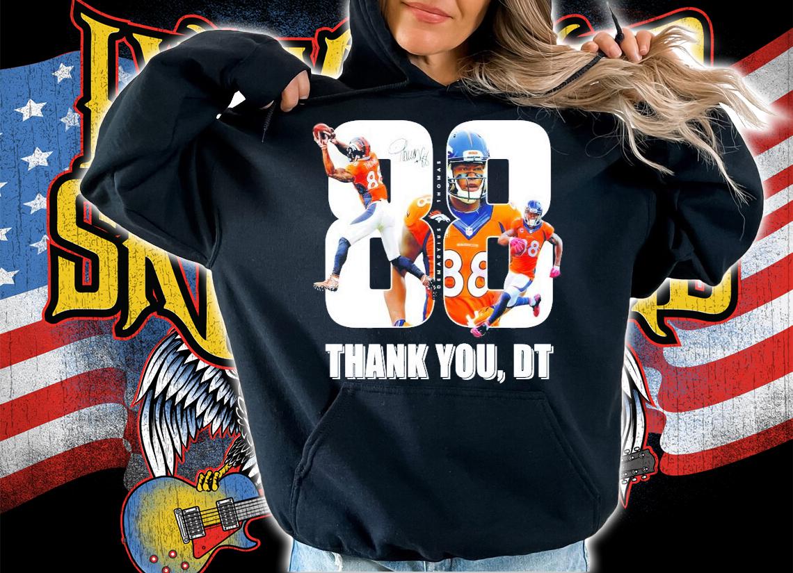Demaryius Thomas Denver Broncos thank you DT football shirt