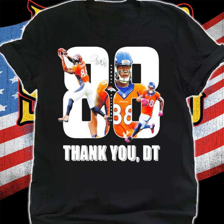 Demaryius Thomas Denver Broncos thank you DT football shirt
