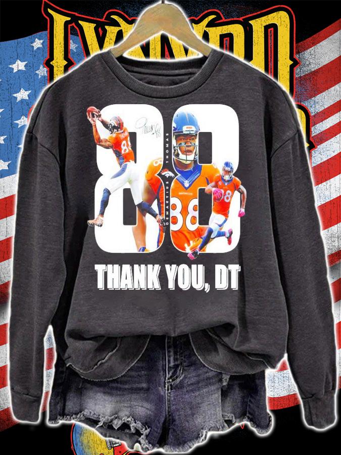 Demaryius Thomas Denver Broncos thank you DT football shirt