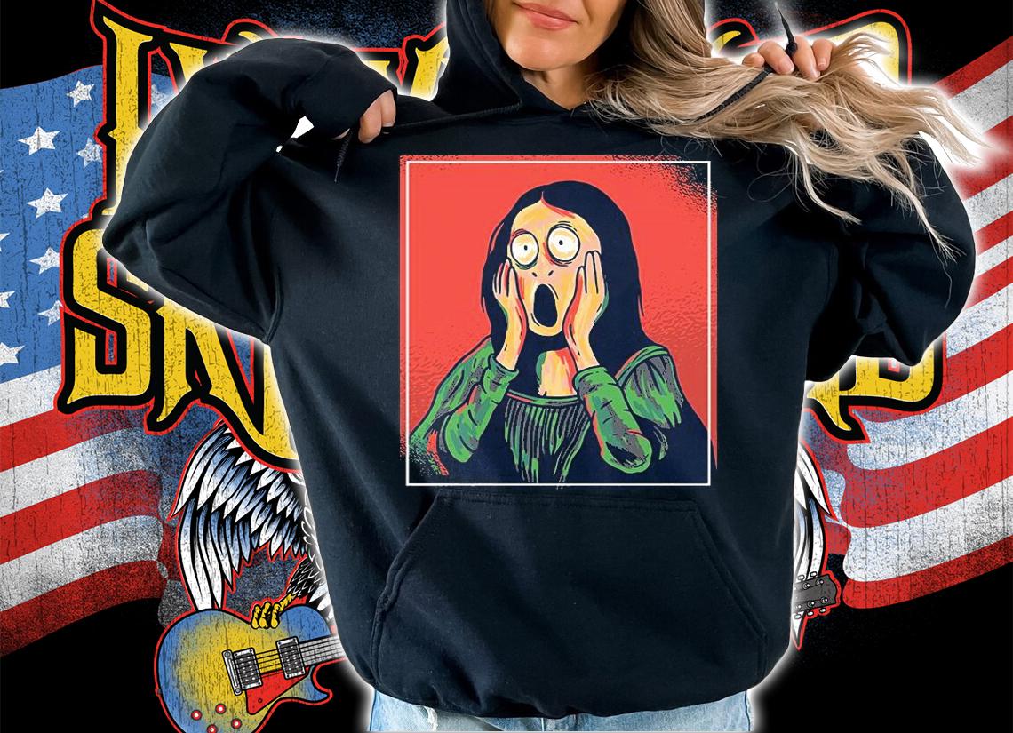 Funny Mona Lisa Scream T-shirt hoodie