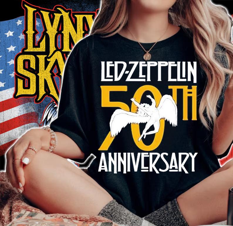 Led Zeppelin Anniversary 50th shirt woman shirt