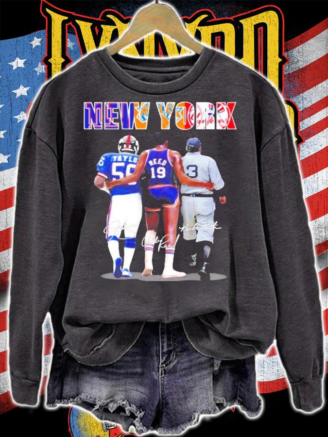 New York Lawrence Taylor Willis Reed Babe Ruth shirt sweatshirt