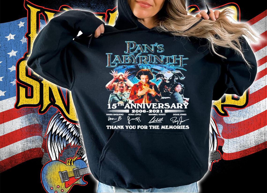 Pan's Labyrinth 15th anniversary 2006-2021 thank you for the memories shirt