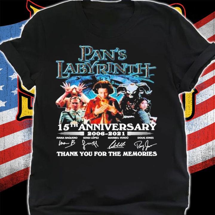 Pan's Labyrinth 15th anniversary 2006-2021 thank you for the memories shirt