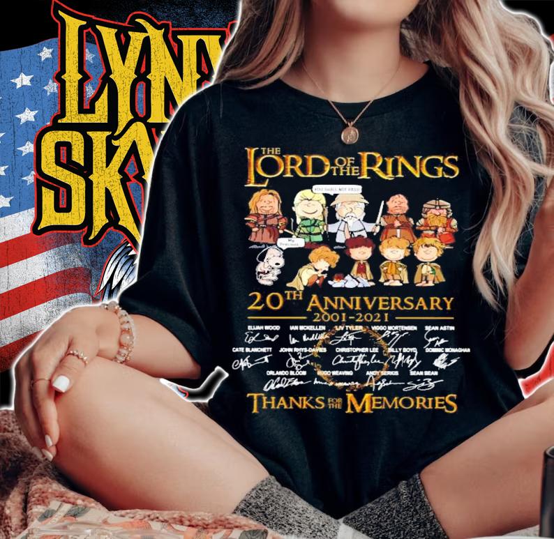 The Lord of the Rings 20th anniversary 2001-2021 shirt woman shirt