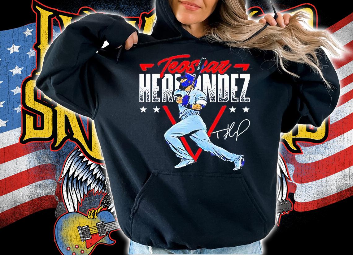 Toronto Blue Jays Teoscar Hernandez signature T-shirt hoodie