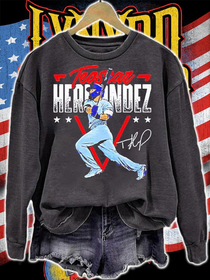 Toronto Blue Jays Teoscar Hernandez signature T-shirt sweatshirt